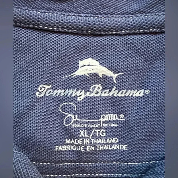 Tommy Bahama | men’s Emfielder 2.0 Supima Tech Polo Shirt. Size: L. - Picture 9 of 9
